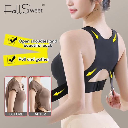 Seamless Wireless Posture Support Bra